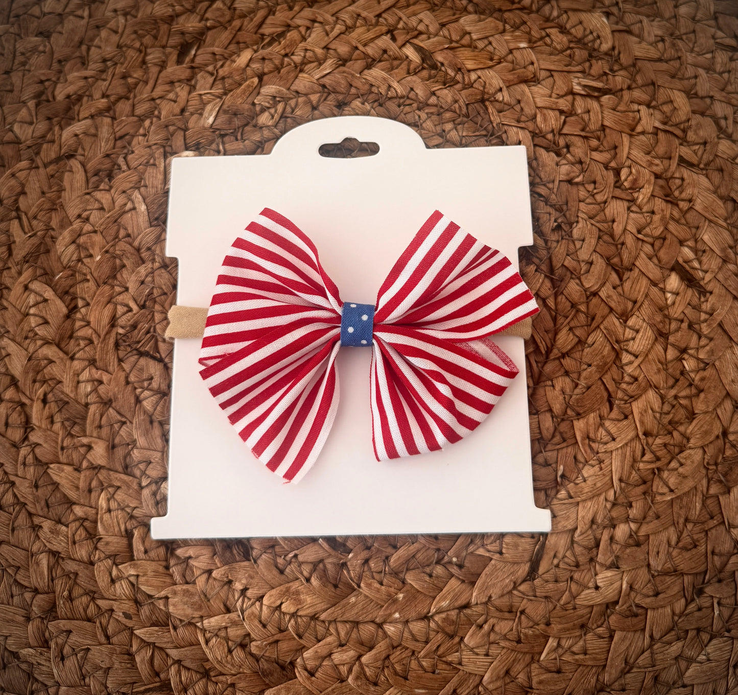 4th of July Nylon Bow- USA Cutie