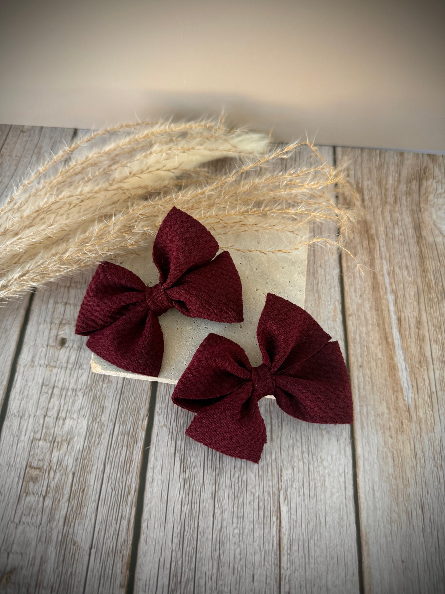 Charmed Rose- Burgundy Bows