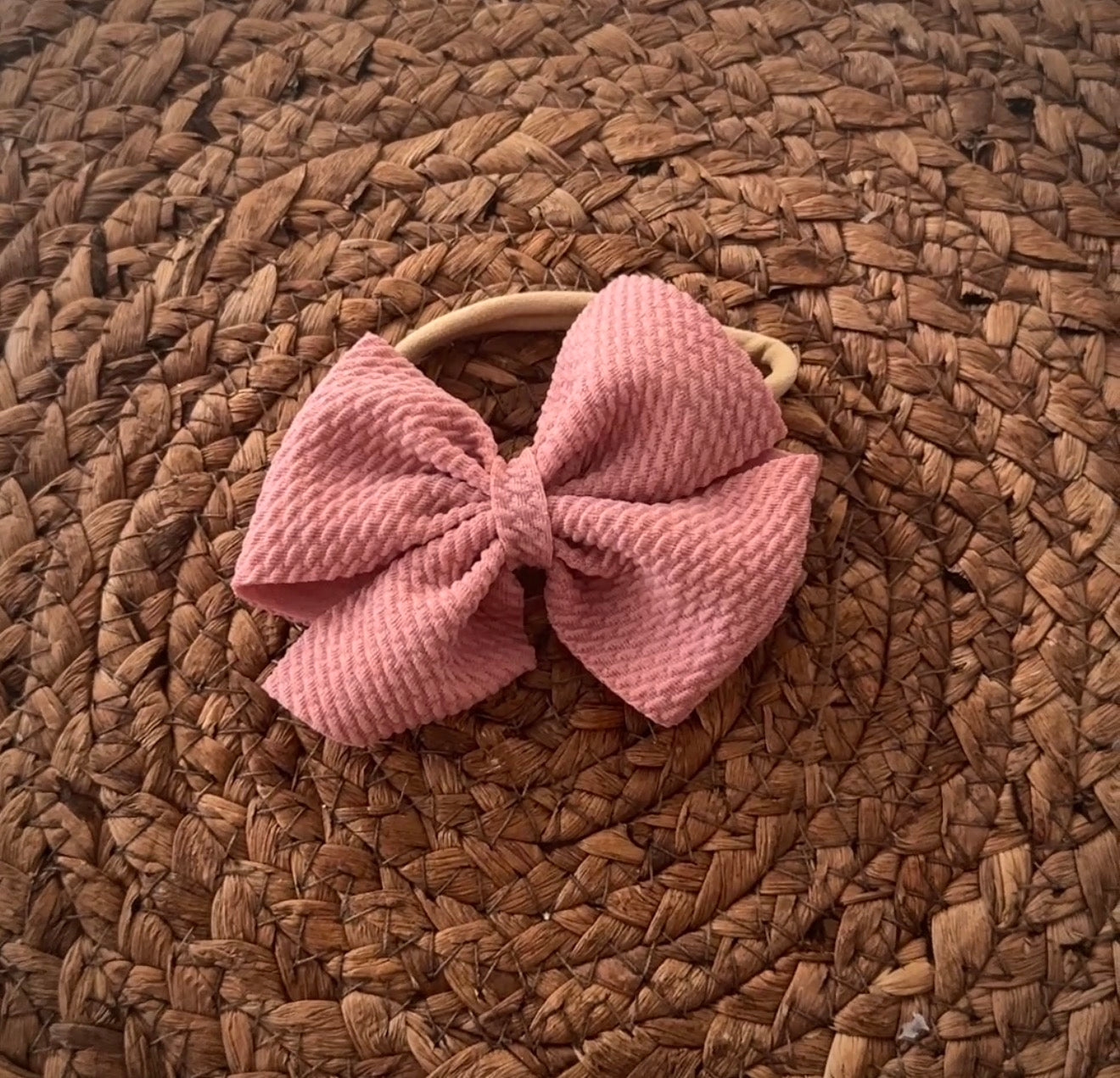 Charmed Rose- Dusty Pink Bows