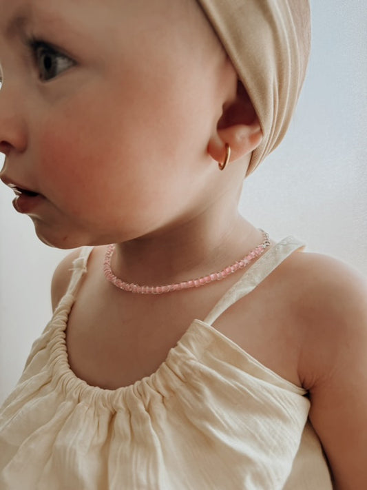Charmed Rose- Pink Clouds (Necklace)