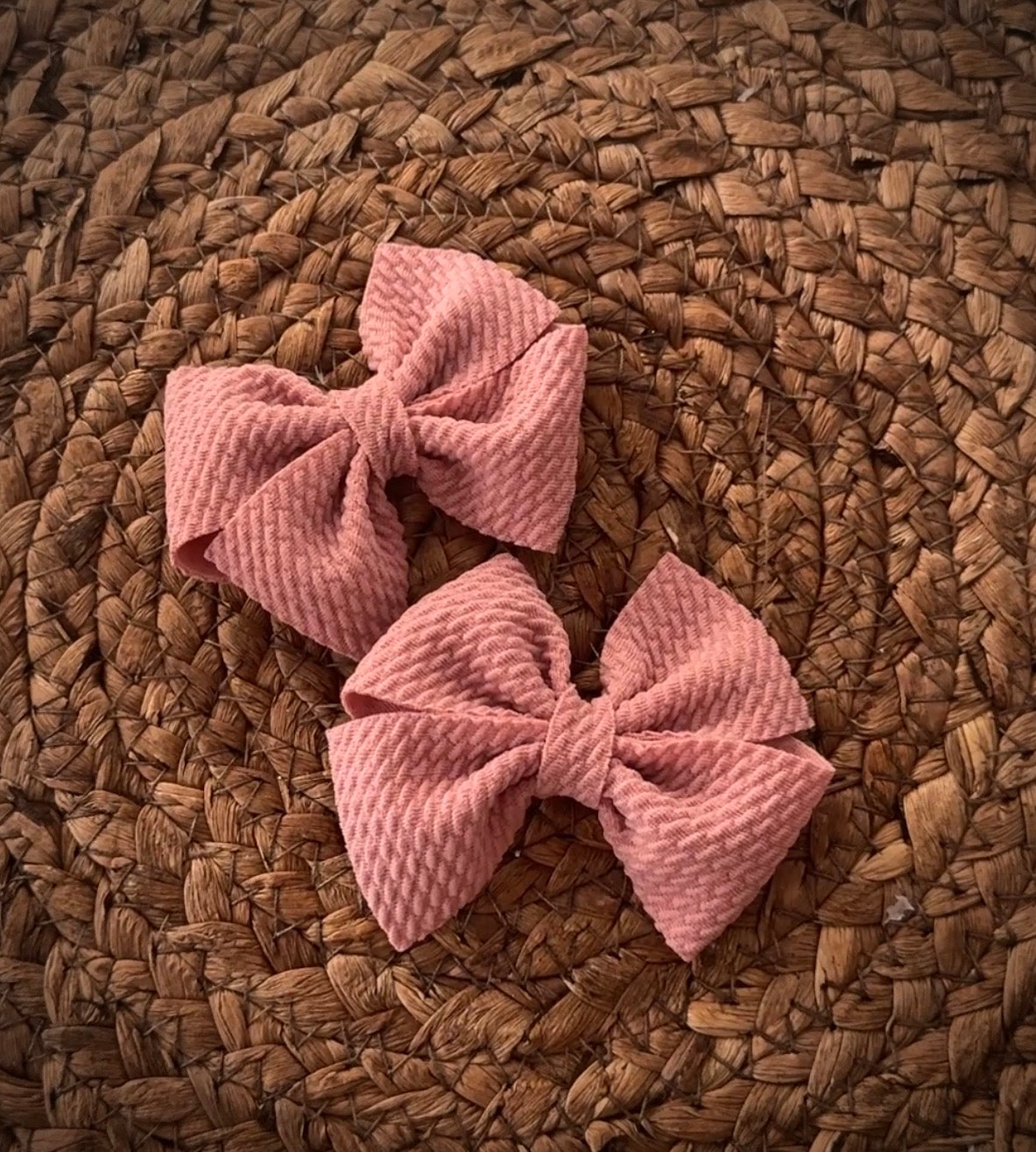 Charmed Rose- Dusty Pink Bows