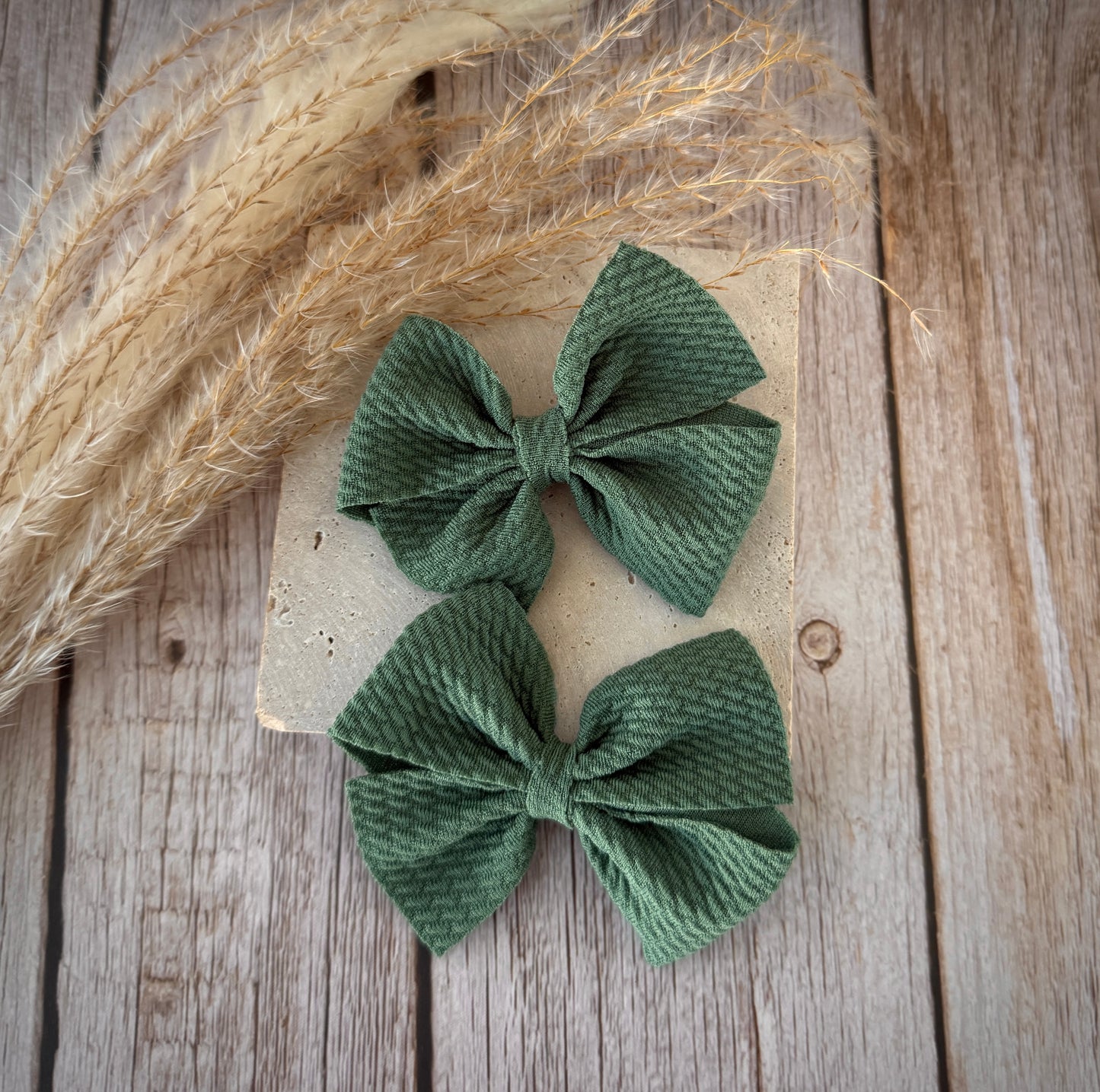 Charmed Rose- Sage Green Bow