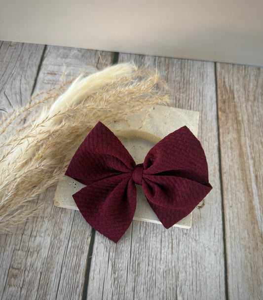 Charmed Rose- Burgundy Bows